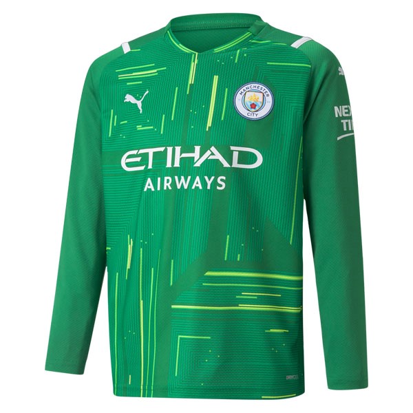 Authentic Camiseta Manchester City Portero ML 2021-2022 Verde